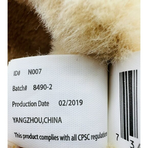 Kellytoy Luxe Bunny Rabbit Plush Lovey Security Blanket Tan Crinkle Rattle - Picture 7 of 9